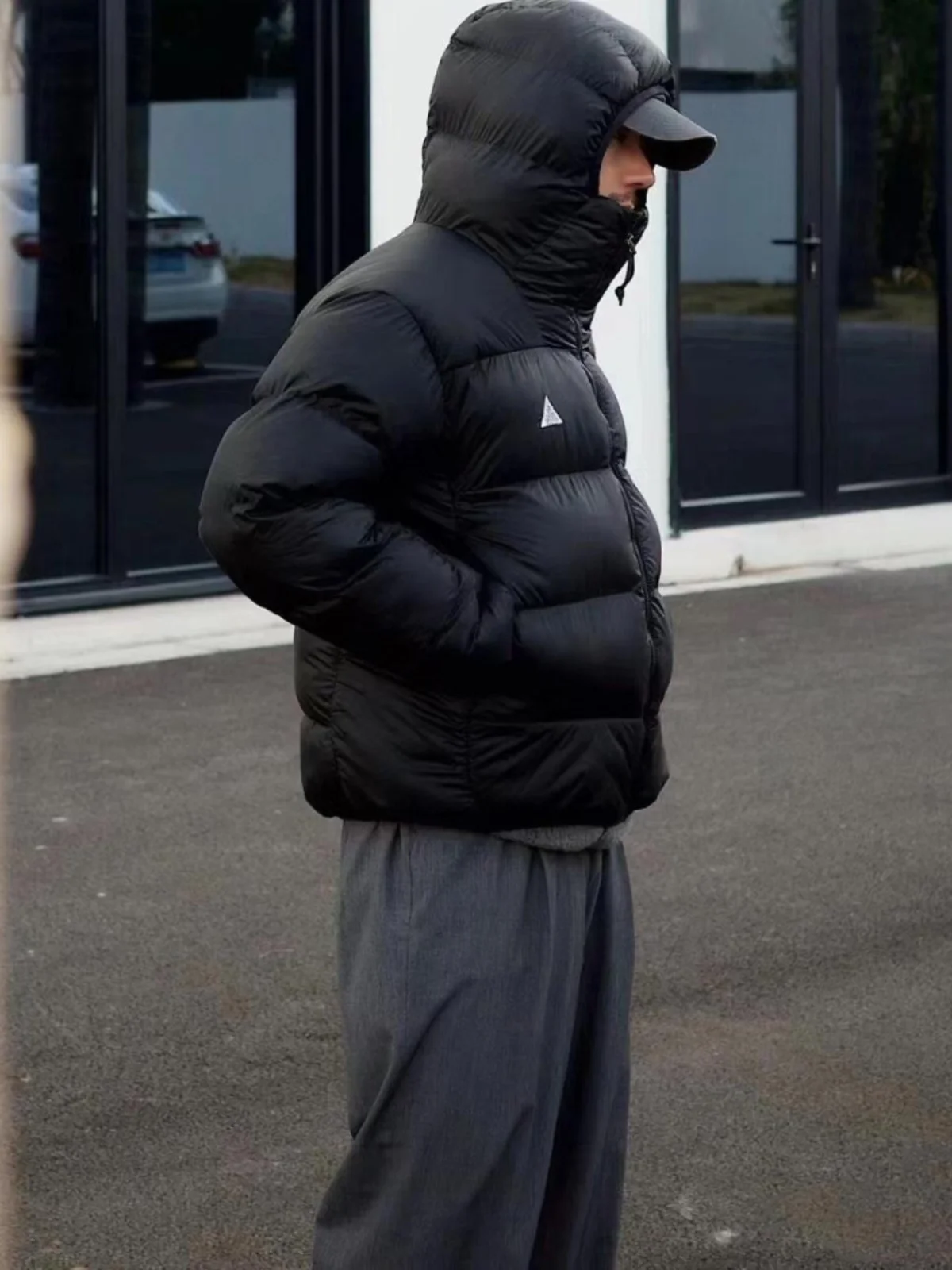 

Уличная ветрозащитная теплая повседневная универсальная водонепроницаемая куртка с капюшоном свободного кроя для пар, утепленная хлопком, Maytown American Style