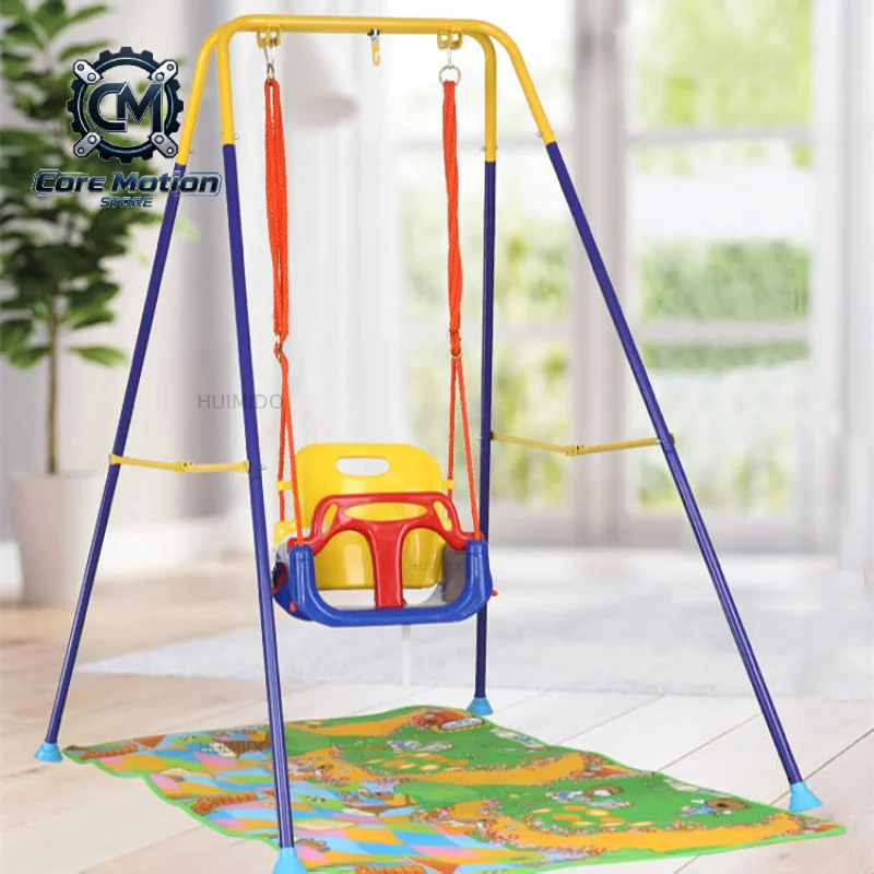 Best-selling Indoor and Outdoor Children's Swing Sets with Baby Safety Devices, Snap Hooks and Suspenders