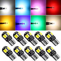 T10 Car Led Light Bulb W5W LED Canbus No Error Super Bright Car Interior Light SMD Auto Bulb White Amber Red Reading Dome Lamp