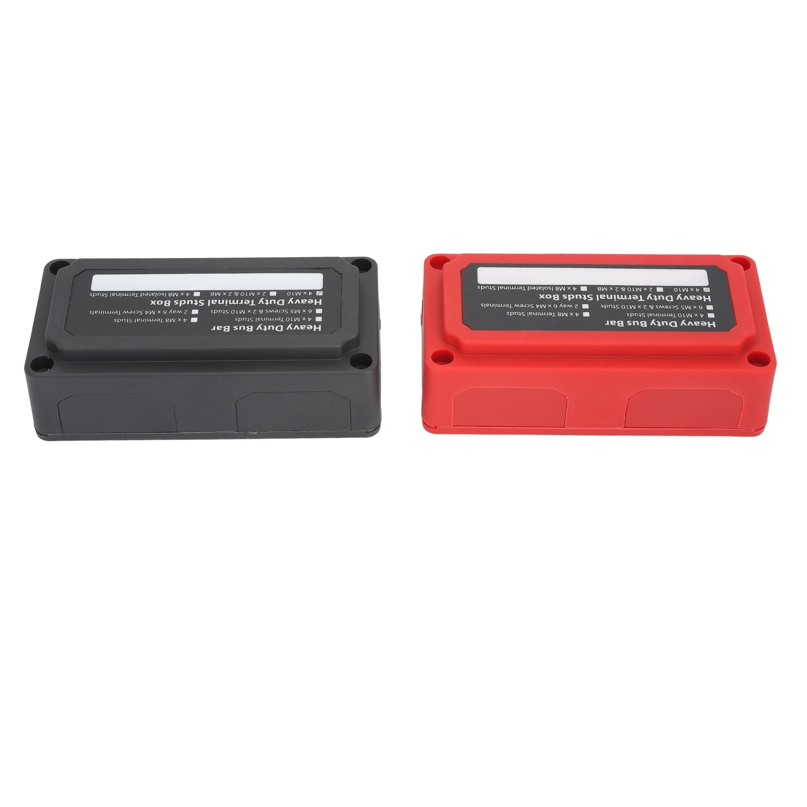 

1pair Bus Bar Box 200A 4 X M10 3/8in Studs Busbar Terminal Block