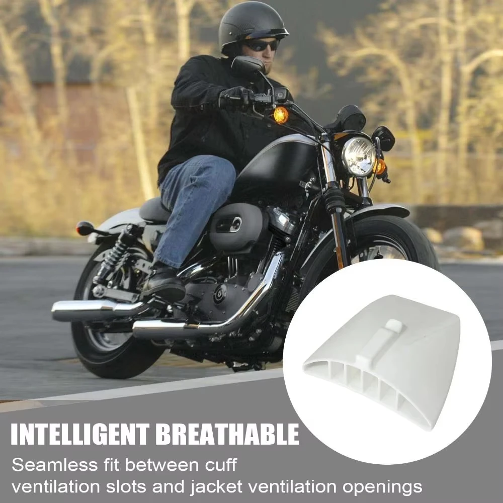 1 Pair Cooling Fasteners Universal Fit Heat Dissipation Sleeve Ventilation Device Motorcycle Jacket Vent Clips