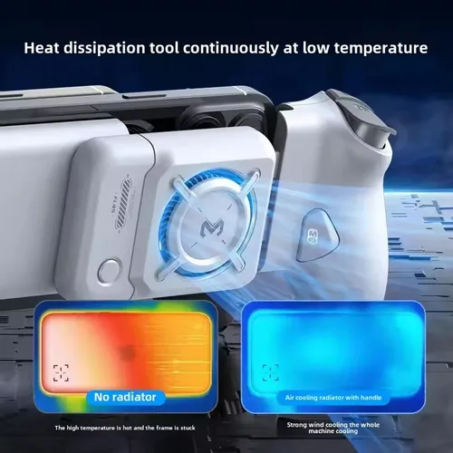 Imagen 2 del producto Disipador de calor Memo Mord especial para mango elástico FLA5 con mango elástico S2/S3, enfriador de teléfono móvil con ajuste de tres niveles