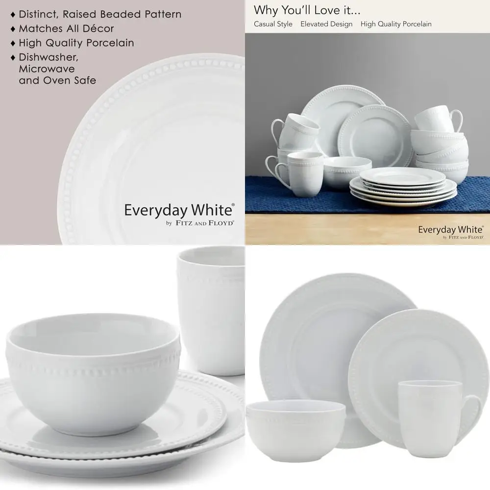 

Набор столовой посуды Fitz & Floyd, 16 предметов, расшитый бисером, на 4 человека, элегантный сервис