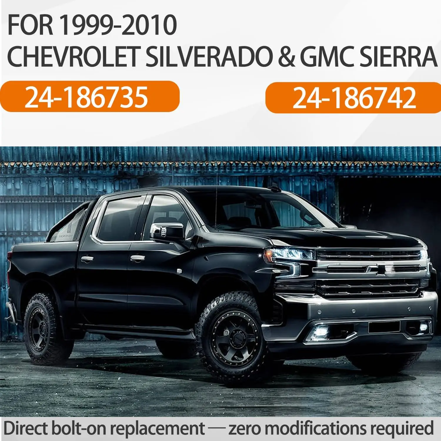 ANX Vorder- und Hintermonotube-Stoßdämpfer 5100 für Silverado Sierra 1500HD 2500 2500HD 3500 3500HD 1999-2010, ersetzt 24-186735 24-186742 – Detail 2