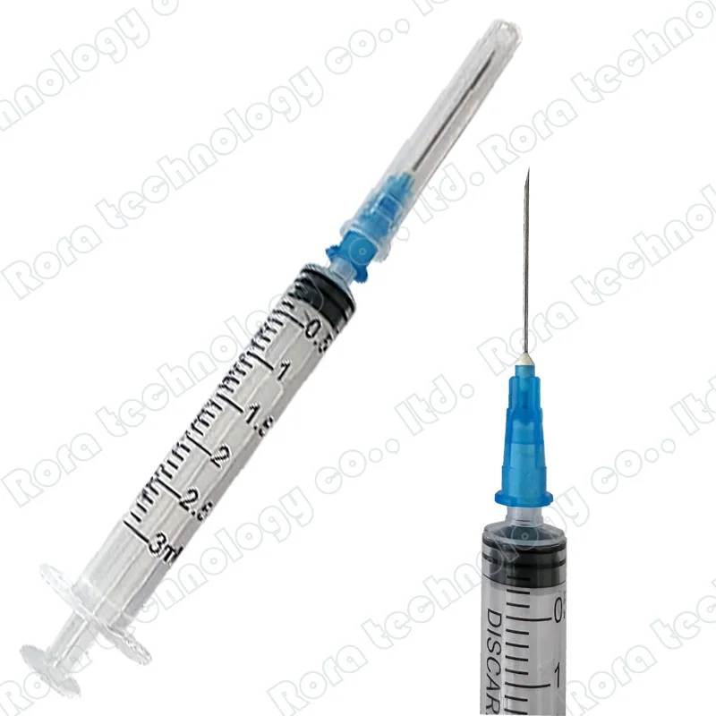 3ml Plastic Luer Lock Syringe Hydroponic Measuring Disposable Sampler Syringe for Feed Small Cats and Dogs Tree