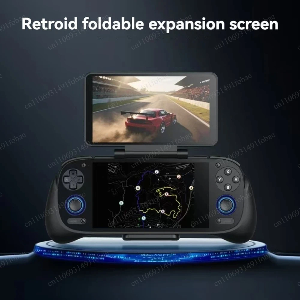 Retroid Expansion Touch Screen Dual Screen 5.5inch Amoled with Multi-angle Closure Back Clip Typec Plug - view 4