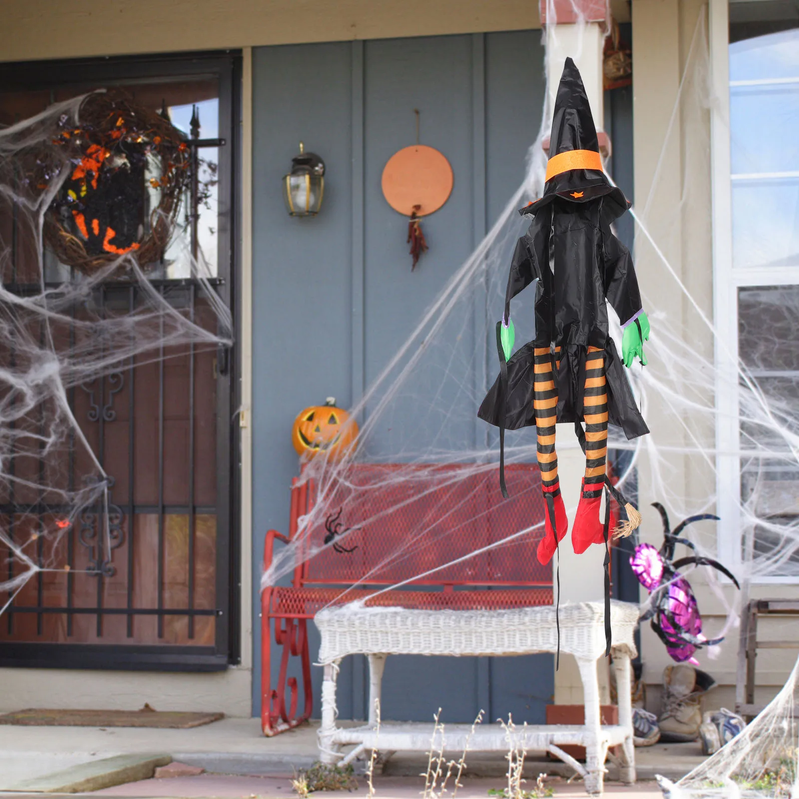 

Cute Witch Decor Halloween Theme Premium Lightweight Cartoon Festive Garden Statue Decoration Outdoor for Household