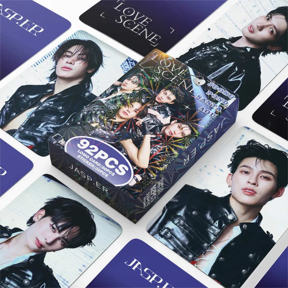 

92pcs JASP.ER New Album Photo Card Photocards Stickers Kpop Merch Lomo Cards Set Fans Collection Cards Gift
