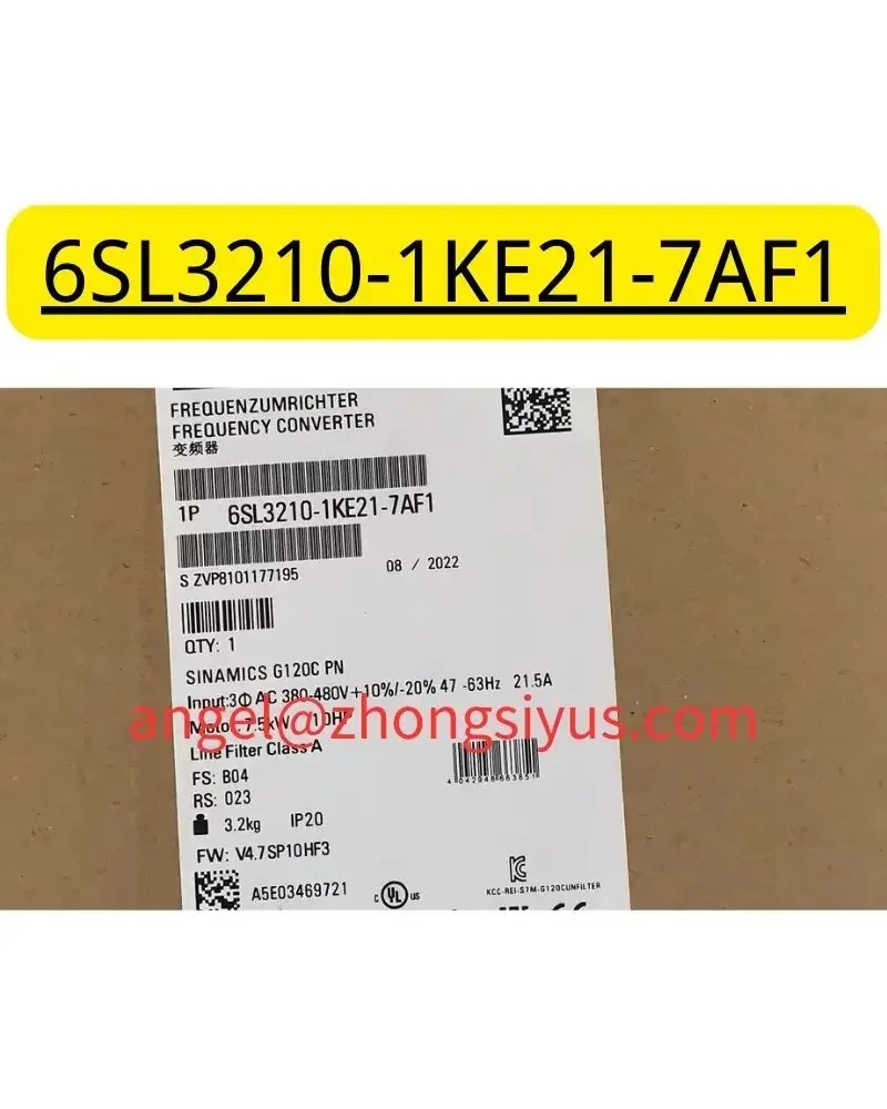 6SL3210-1KE21-7AF1 Brand new