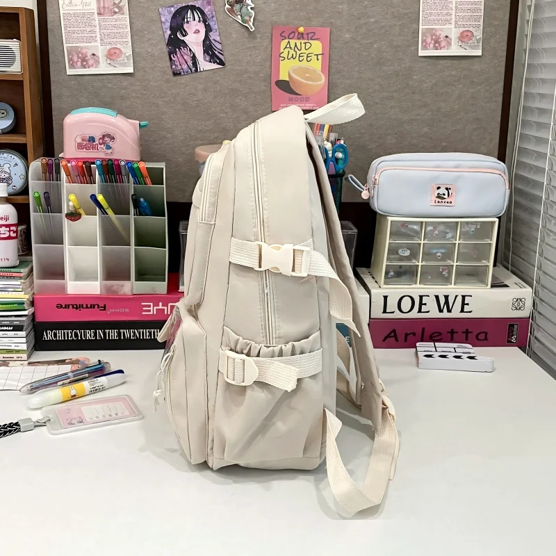 حقيبة ظهر أنيقة وخفيفة الوزن مع جيب أمامي شفاف - سعة كبيرة للمدرسة والسفر والأنشطة الخارجية #3