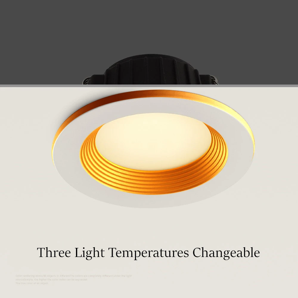 LED Downlight Dimmable Super Bright 5730 SMD 7W 10W 12W Ceiling Lamp with AC 110V 220V LED Transformer for Living Room Lighting