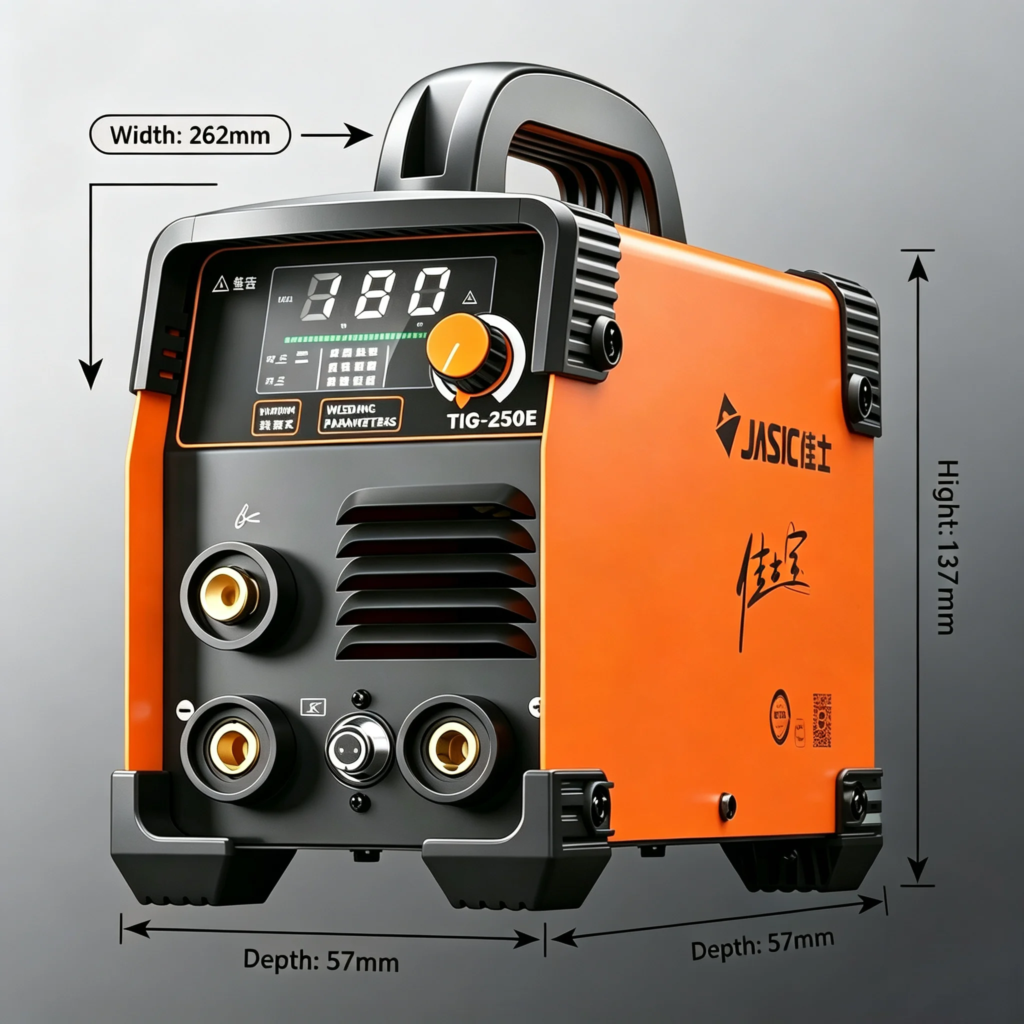 JASIC TIG250E TIG/MMA Dual Function Welder 2-in-1 Digital Display Inverter Welding Machine for Stainless Steel Carbon Steel