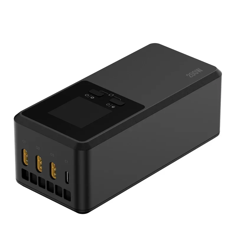JHDDJI Matrice 4T/4E Battery Charger 200W Butler Three-channel Smart Charger Can Charge 3 Batteries at The Same Time