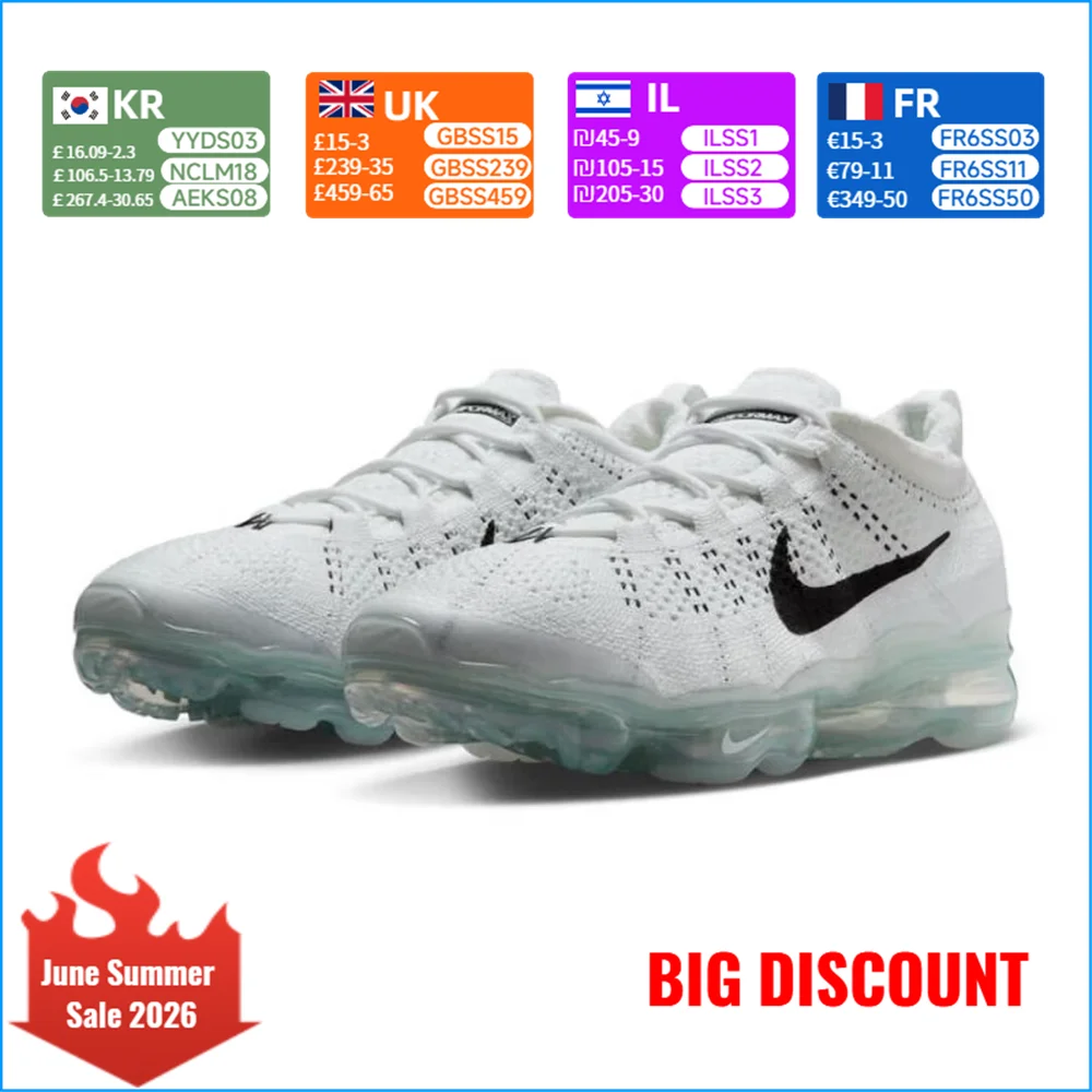 

Nike Vapormax Men's Running Shoes Training Fitness Slip-Resistant Durable Athletic Shoes Casual Everyday Footwear DV1678-102