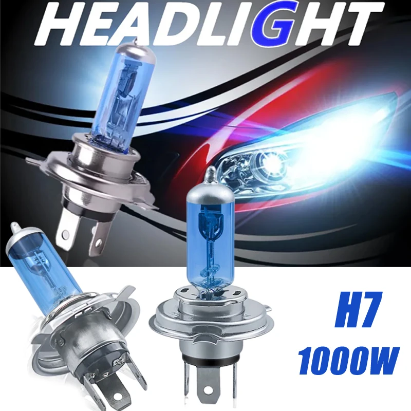 

2/4PCS H7 Halogen Headlamp Bulb LED 12V Ultra-White High Beam/Low Beam Quartz Focused Beam Lamp Universal Automotive Accessories