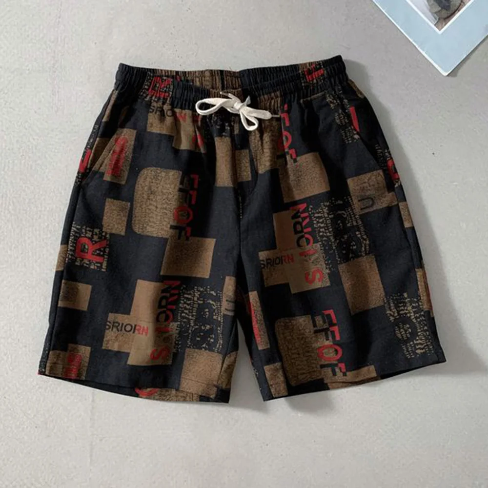 Mens Floral Casual Shorts Personality Stylish Various Patterns Printed Youthful Beach Sports Thin Easy Dry Pants 2024 Summer