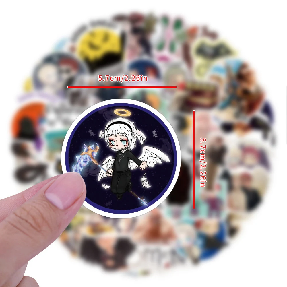 

10/30/50pcs Classic TV Show Good Omens Cartoon Stickers Cute Graffiti Decals DIY Suitcase Bike Notebook Angels and Demon Sticker