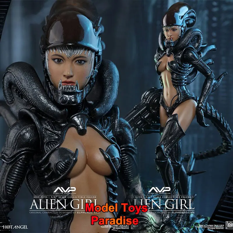 

HOTTOYS HT HAS002 1/6 Women Soldier Alien Queen Alien vs. Predator Full Set 12inch Action Figure Collectible Toys Gifts