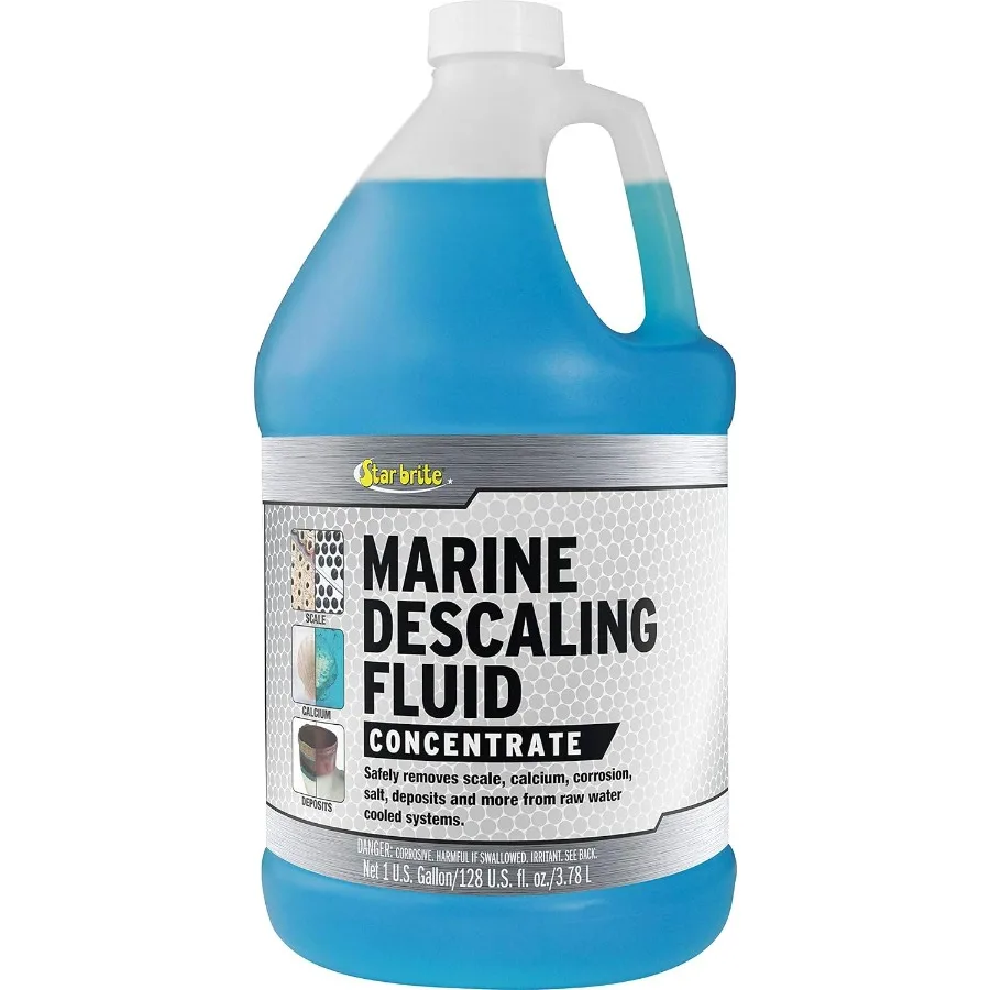 

Marine Descaling Fluid Concentrate 1 Gallon - Engine Scale & Deposit Remover, Safe for Seals & Gaskets (083900)