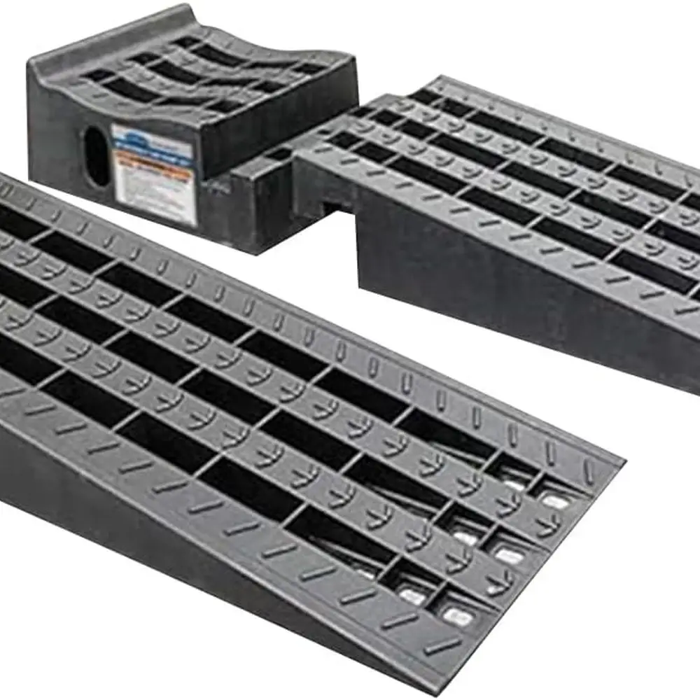 

Poly Black Car Ramp Set - 3.6 Ton Load Capacity, Removable & Detachable