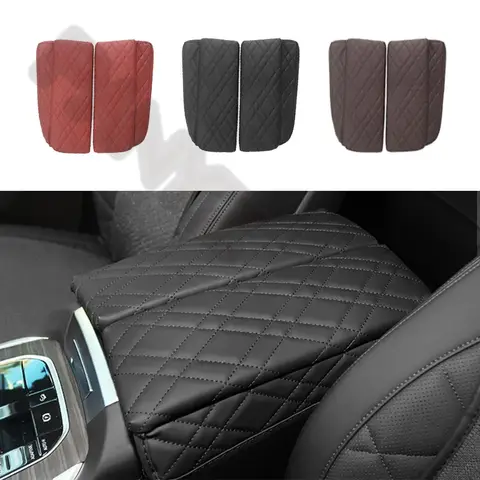 PU 자동차 팔걸이 박스 패드 커버 BMW 시리즈 5 G30 G38 G32 6GT F34 3GT F30 F10 F15 F16 F25 X3X5X6X7 LHD 자동 인테리어 액세서리