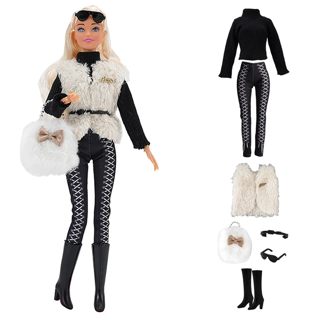 Barbie Moive barbie Winter Coat Fashion Sweater For 1 6 Dolls Party Outfit