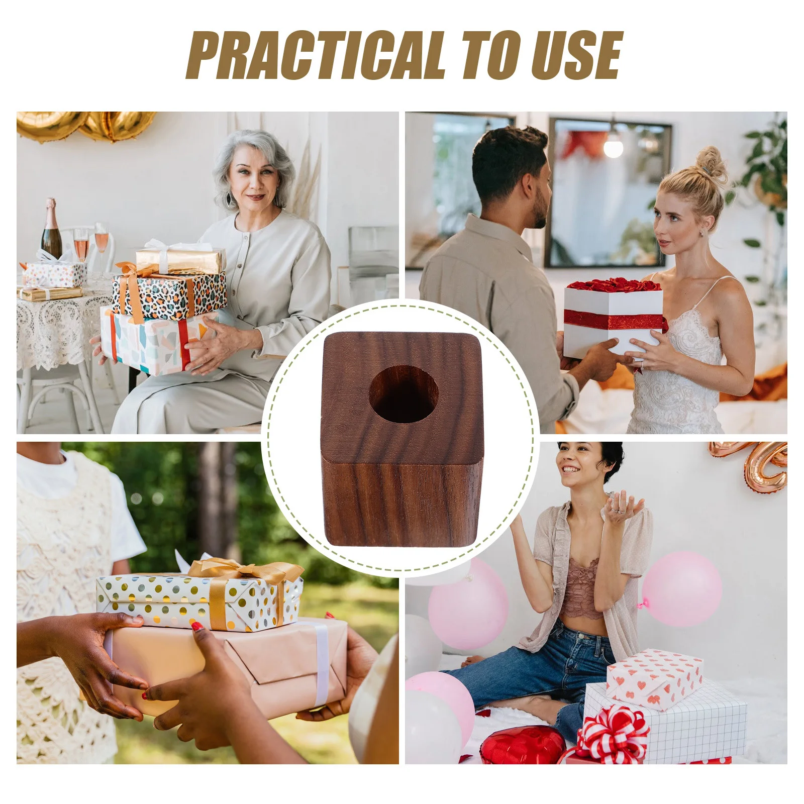 

Walnut Wood Pen Holder Single Wooden Stand For Desk Office Storage Rack Quill-Pen Holder Desktop Accessory Pen