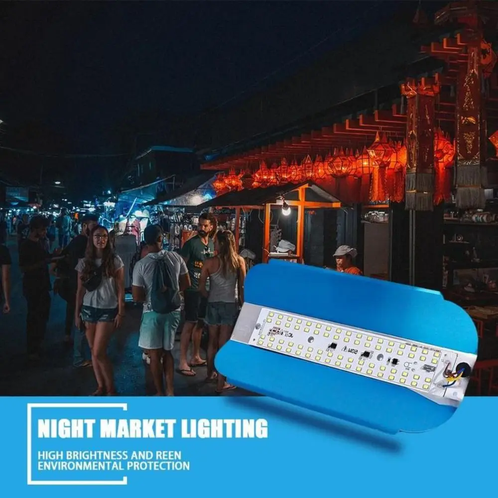 50W/100W LED Floodlight High-brightness 6500K White Light Outdoor Spotlight Easy Installation Energy Saving Work Light