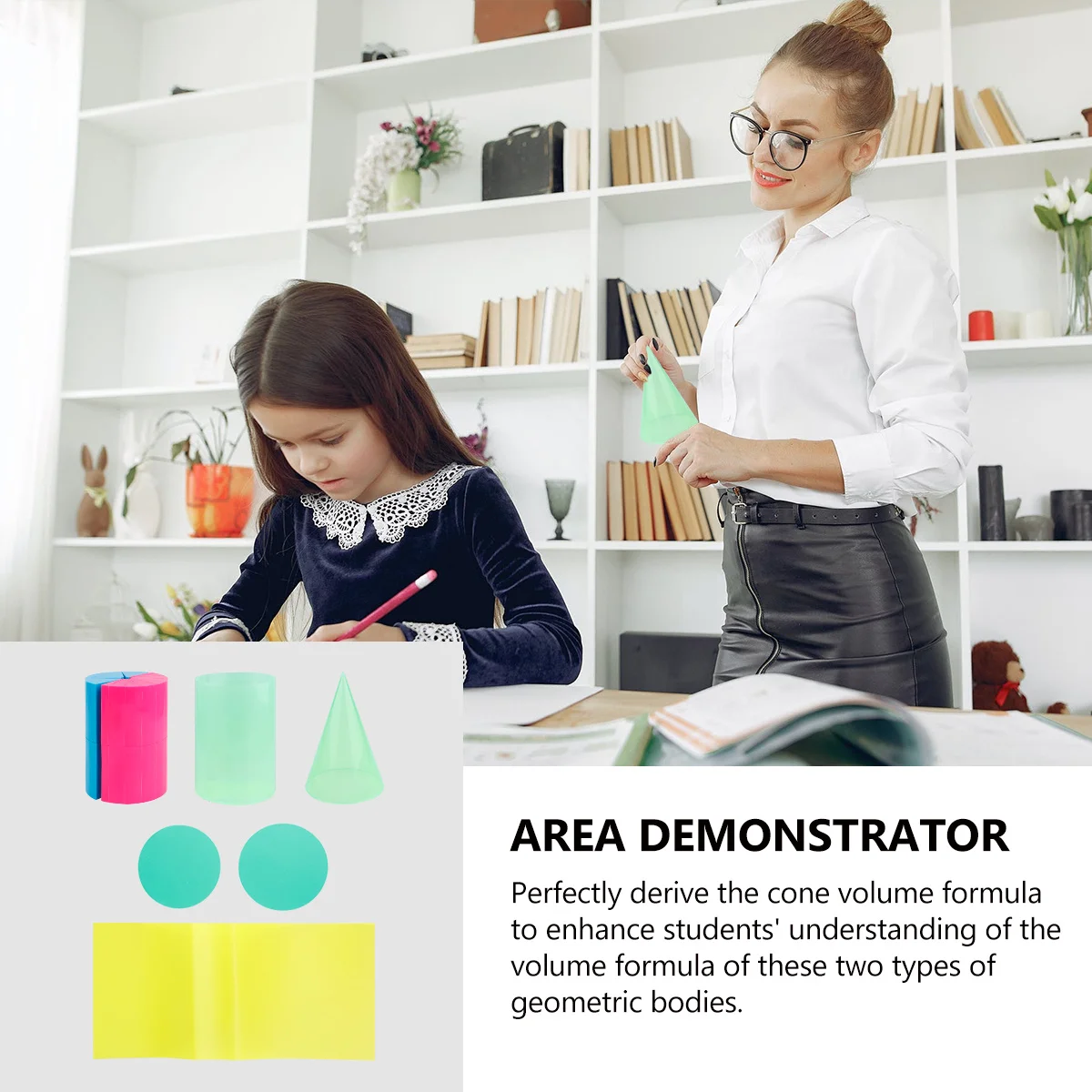 

2 Sets Area Deducer Demonstrator Geometric Volume Calculation Material For Cylinder Cone Formula Derivation Teaching Tools Math