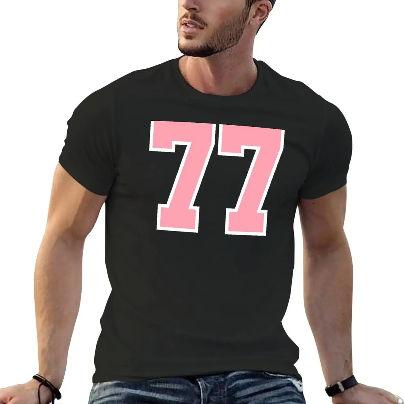 77 Number seventy-seven Girls Jersey T-Shirt sublime Short sleeve tee kawaii clothes quick-drying outfits for men