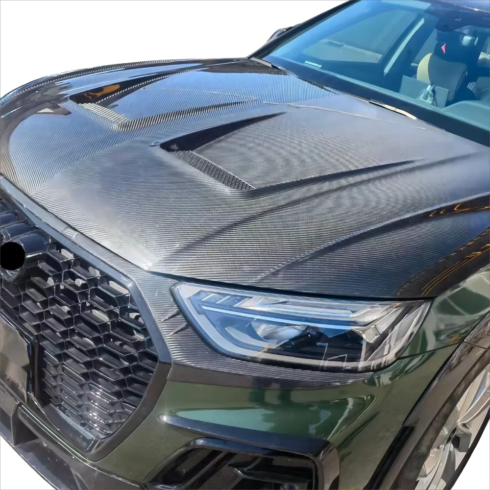 Malisa style dry carbon material engine hood suitable for Audi Q5 e-tron 2022 2023