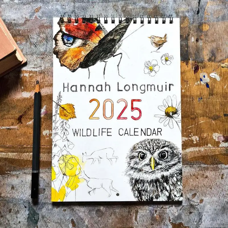 2025 Wildlife Calendar Daily Monthly Tear-Away Table Calendar 2025 Hangable Monthly Planning & Organizing For Friend Family New