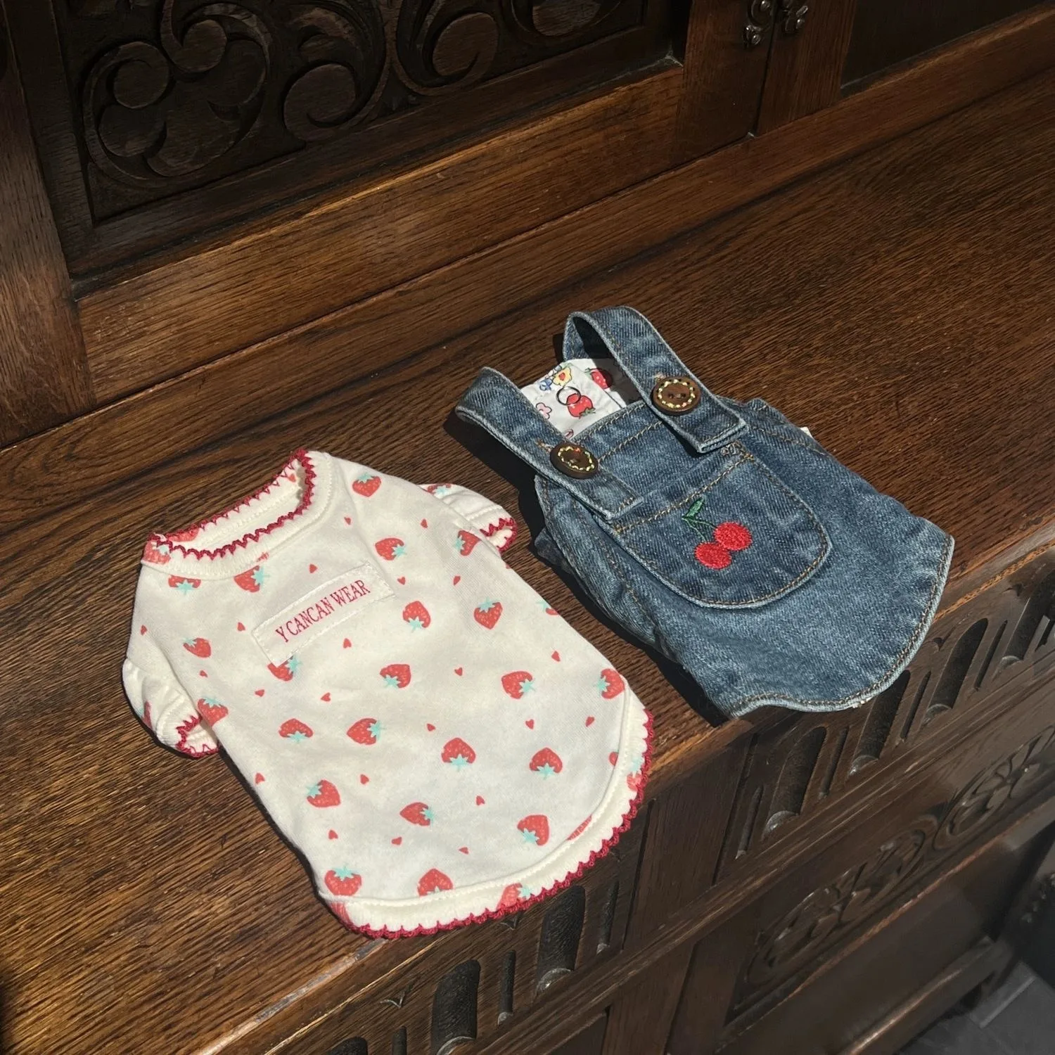 Teddy Strawberry Bottom Shirt Maltese Summer Vest Cute Pet Dog Clothes Anti Hair Loss Puppy Pullover Sweatshirt - Image 3