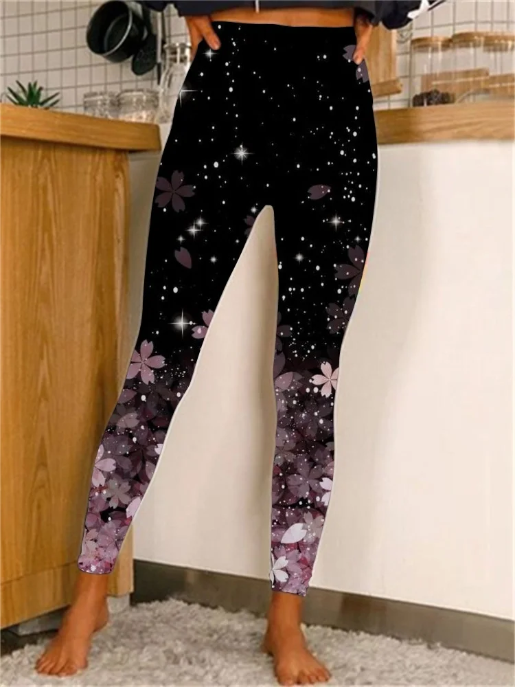 

Модные леггинсы с принтом для женщин, фэнтези Galaxy, подтяжка ягодиц, повседневные леггинсы для тренировок в тренажерном зале, спортивные штаны для йоги, брюки с принтом Харадзюку