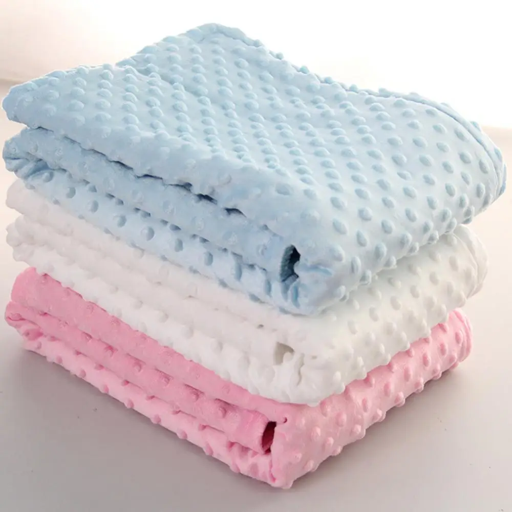 Dual Layer Embossed Bubble Warm Soft Infant Baby Breathable Blanket Wrap Cover