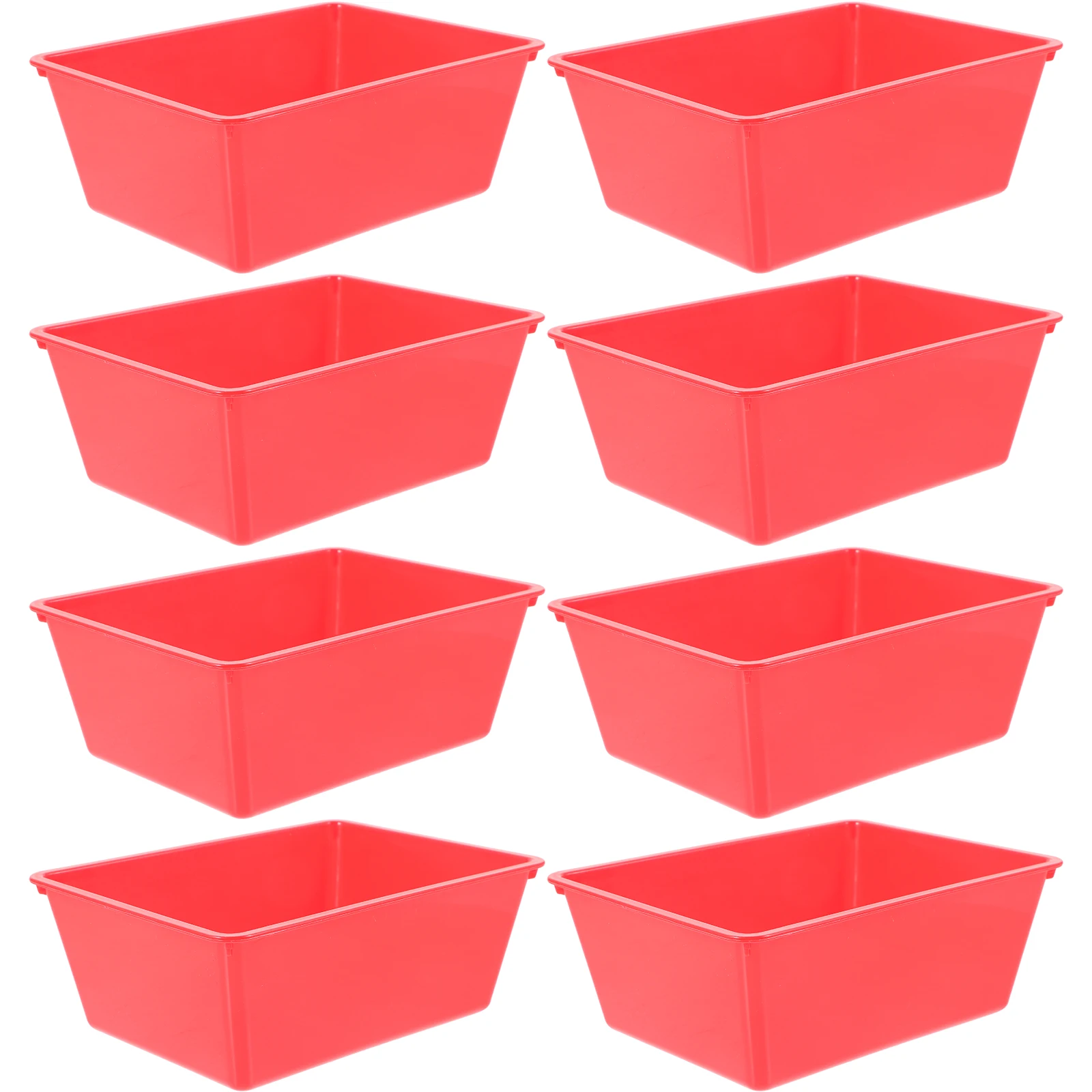 

10 Pcs Coin Basket Red Blank Plastic Storage Baskets for Game Coins Holder Portable Gaming Collecting Mini Sturdy Practical