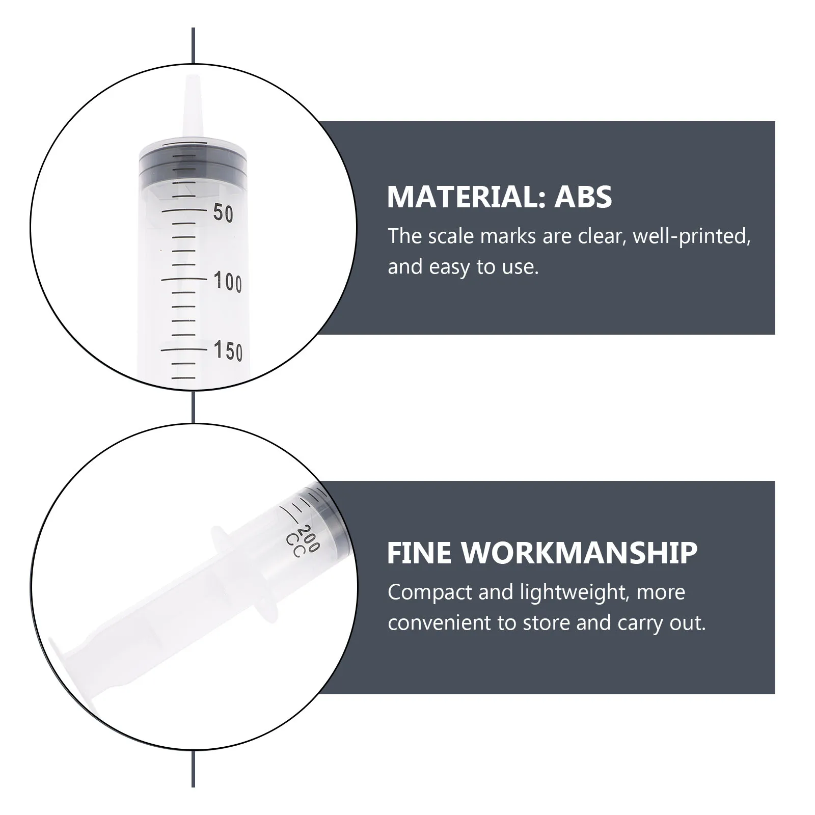 Syringe Feeder with Scale for Liquid Transfer Feeding Rubber Tubing Light Weight