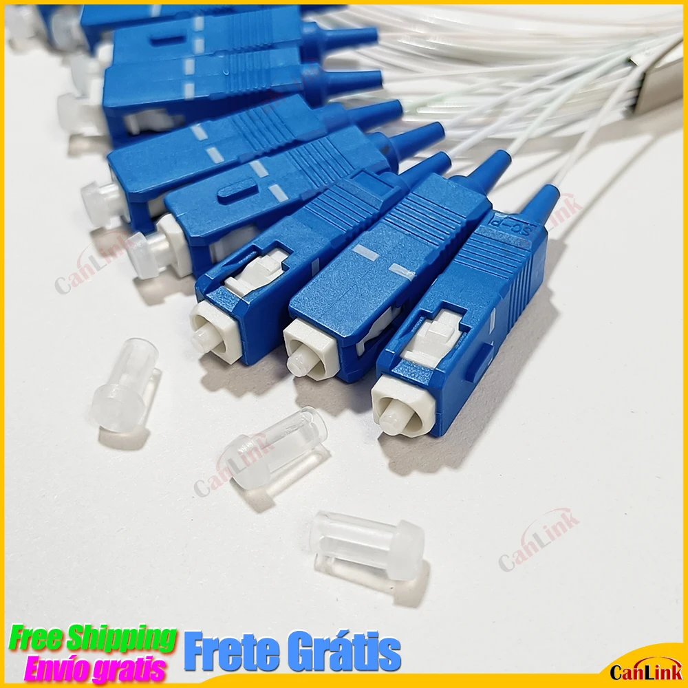 Imagem -04 - Plc sc Upc sm 0.9 mm G657a1 Pvc 1m Ftth Divisor de Fibra Óptica Alta Qualidade 10 20 Peças Lote 1x2 1x4 1x8 1x16 1x32