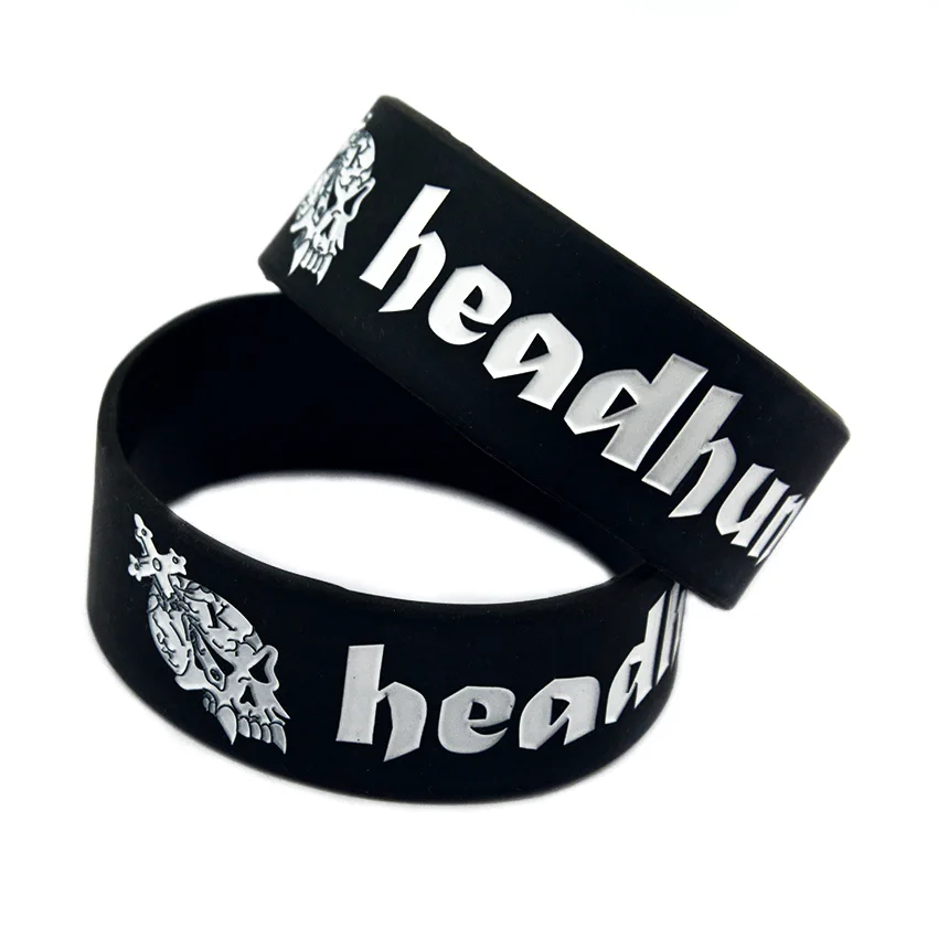 Individuelles Logo Silikon-Armband Ein Zoll Breites Armband Umweltfreundliches Ungiftiges Gummi-Armreif – Detail 9