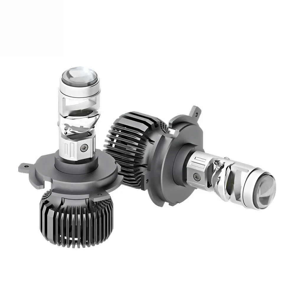 

80W H4 LED Headlight Bulbs Newest Projector Lens with Perfect High & Low Beam Aluminum 6000k Color Temperature