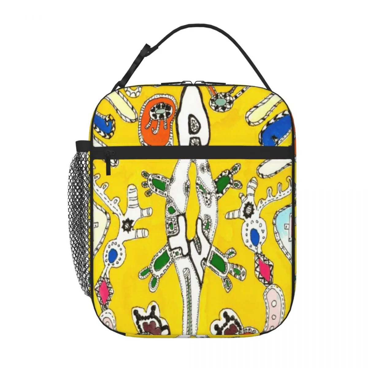 Bestselling Lizard With Pandora S Box Floral Insulated Tote Staff Lunch Leakproof Lunch Bag