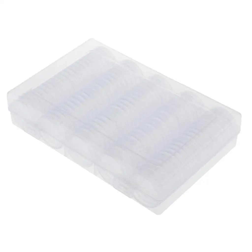 Coins Display Storage Box Case / 100pcs Round Capsules -22.25mm/20.5mm