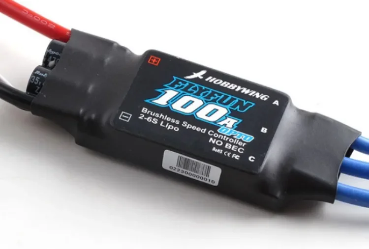 

FlyFun-100A 100A Brushless Tape With BEC Electronic Governor 2-6s