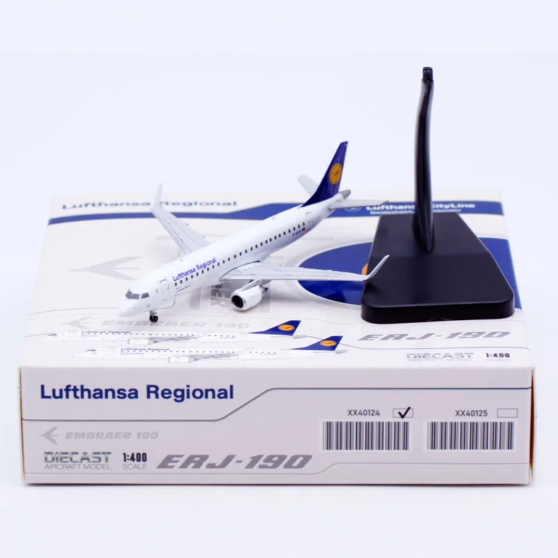 

XX40124 Alloy Collectible Plane Gift JC Wings 1:400 Lufthansa Regional Embraer ERJ-190LR Diecast Aircraft Jet Model D-AECA