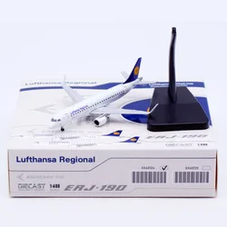 XX40124 Alloy Collectible Plane Gift JC Wings 1:400 Lufthansa Regional Embraer ERJ-190LR Diecast Aircraft Jet Model D-AECA