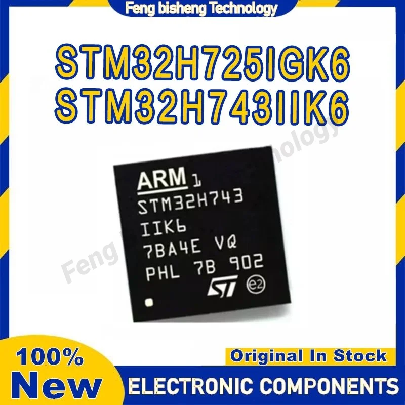 STM32H725IGK6 STM32H743IIK6 STM32H725IG STM32H743II STM32H725 STM32H743 STM32H STM32 STM IC MCU رقاقة BGA176 100% جديد وأصلي