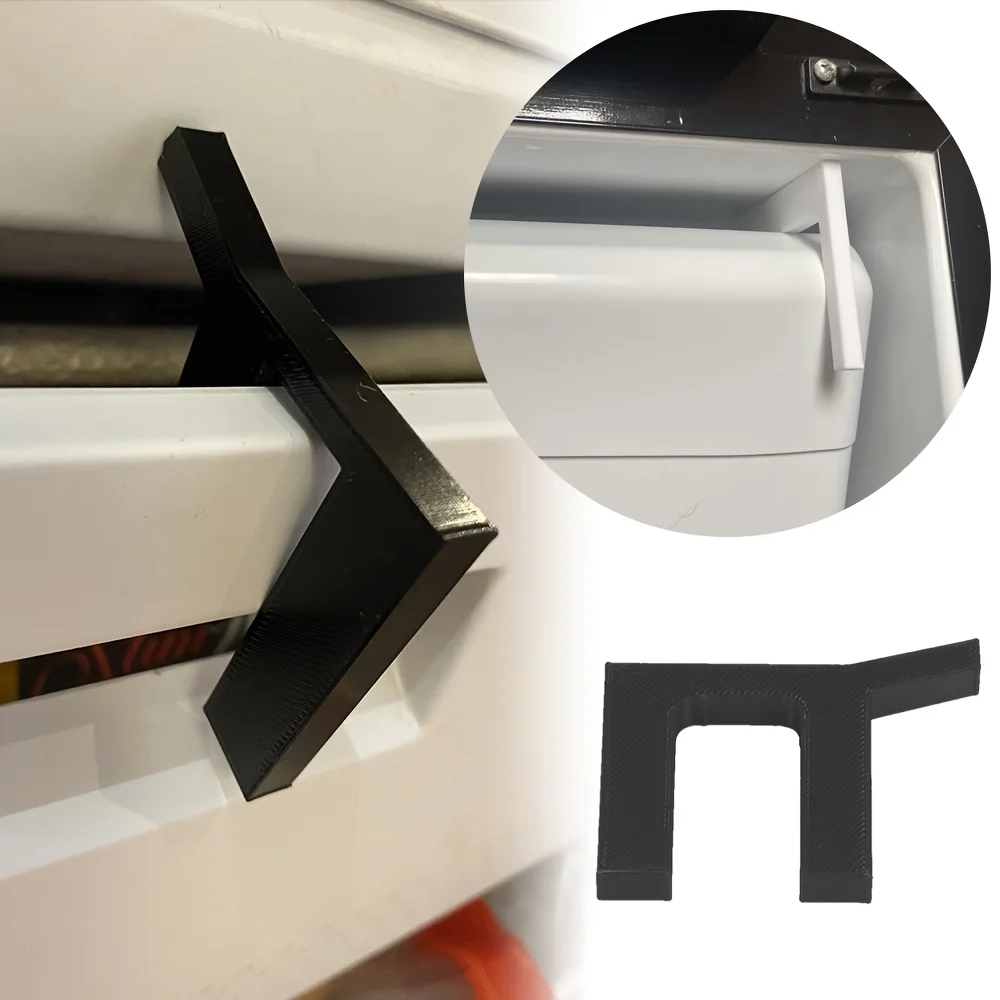 

RV Refrigerator Door Stop Bracket Plastic Fridge Door Holder Clip for Camper Travel Trailer Motorhome Fridge Cabinet Door Secure