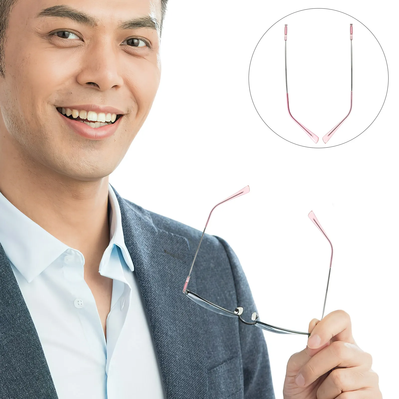 

1Pair Universal Eyeglasses Arms Replacement Metal Temples Glasses Arm Legs Repair Parts Glasses Repair Kit Sunglasses Arm Legs