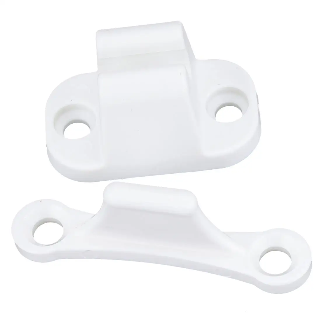1 Set Universal Door Retainer Catch Stopper Resile Limiter Lock Holder T Shape for Caravan Motorhome Boat Camper RV White Nylon