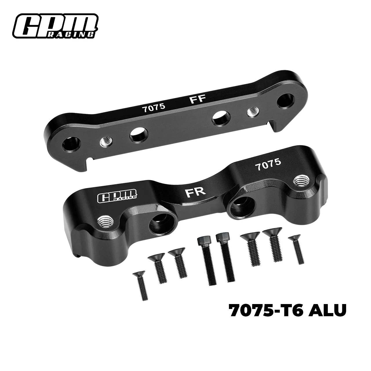 GPM ARRMA 1/5 Kraton 8S Outcast 8S EXB ARA5810V2 aleación 7075 soporte de suspensión inferior delantera